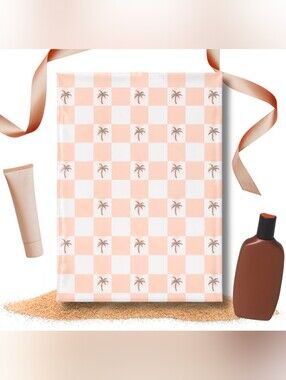 20 14.5X19 Palm Tree Checkerboard Poly Mailers Waterproof
